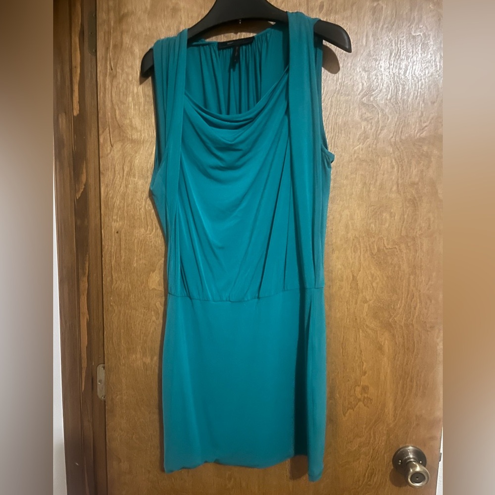 BCBGMaxAzria Turquoise Asymmetrical Dress